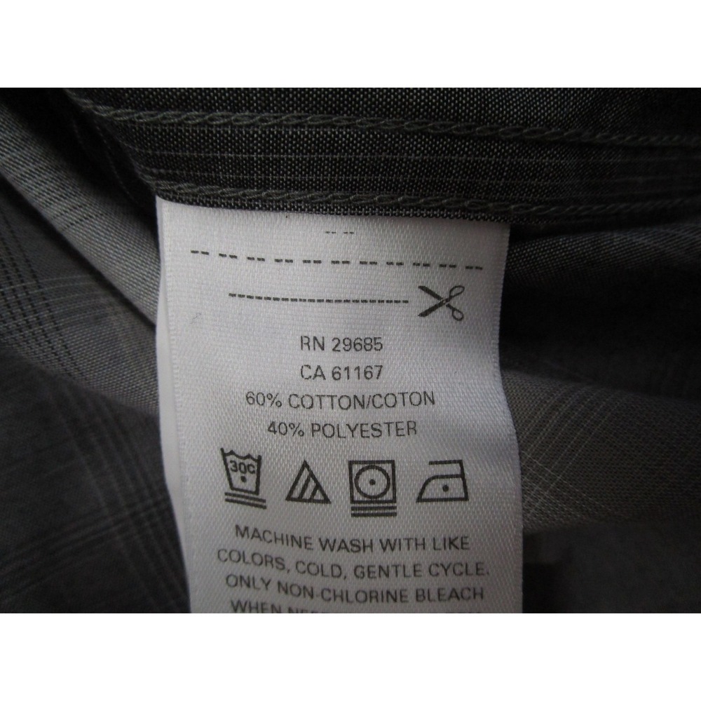 Pendleton Frontier Mens XXL Western Snap Shirt Ombre Plaid Grey Black Rancher - Picture 5 of 11